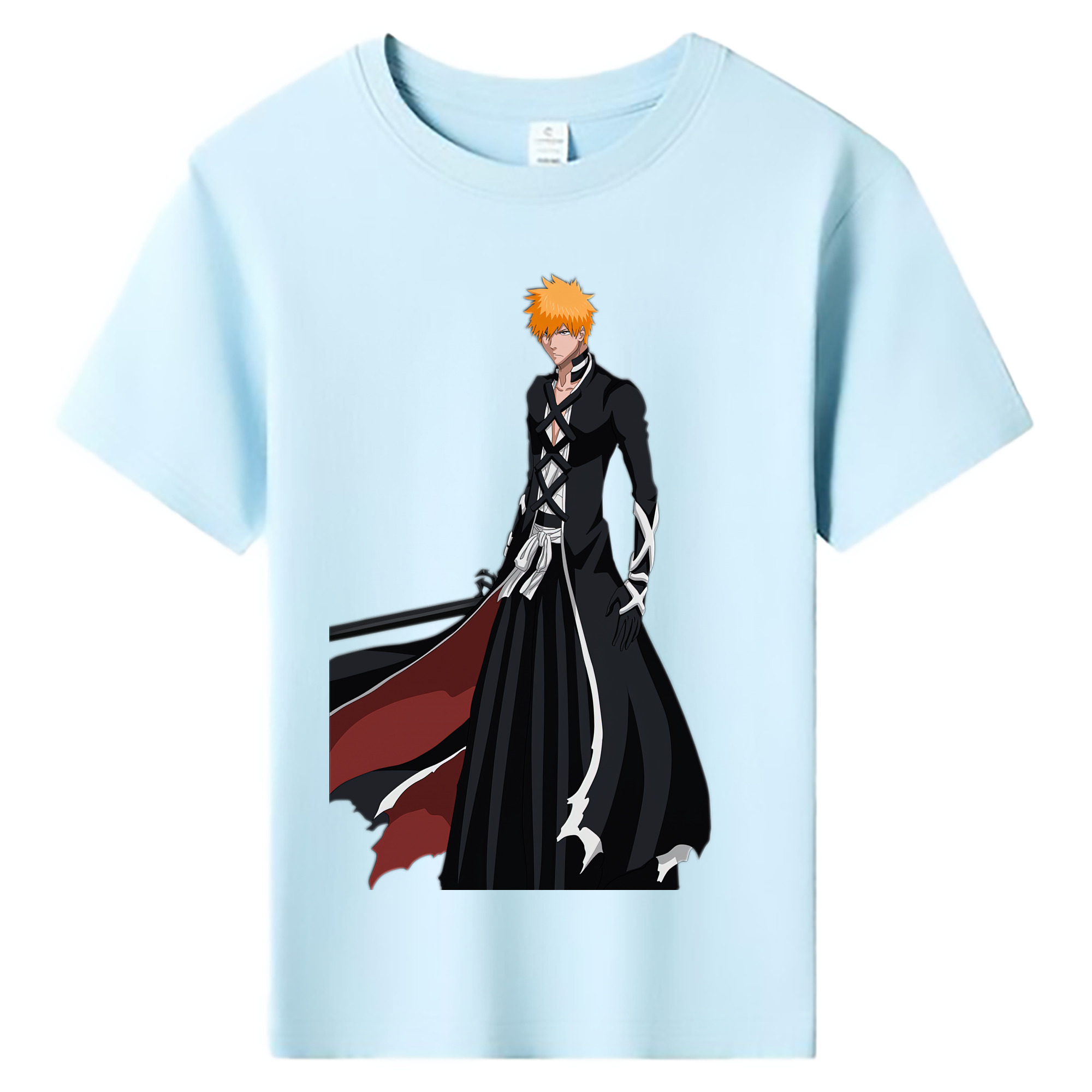 （画像用） ブリーチ 黒崎一護（くろさき いちご）BLEACH Kurosaki Ichigo 綿100％キッズTシャツ（フロントプリント）